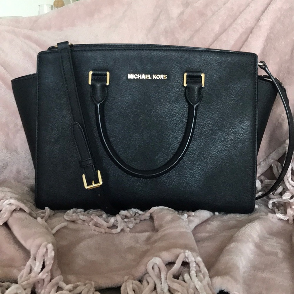 SOLD! Selma Large Saffino Leather Satchel